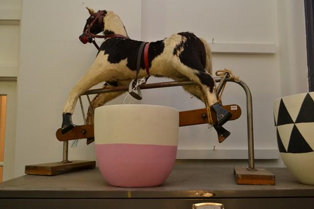 Appraisal: A VINTAGE CHILDREN'S ROCKING HORSE A VINTAGE CHILDREN'S ROCKING HORSE