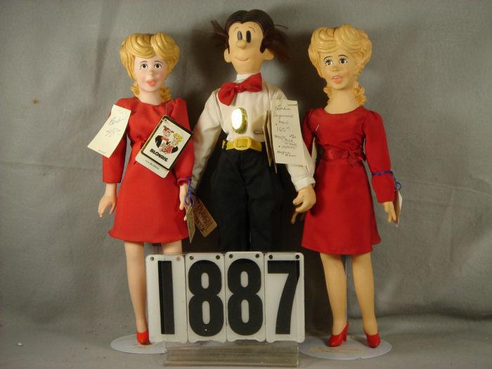 Appraisal: Lot of Blondie related dolls made by Hamilton Gifts distributed