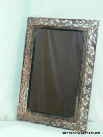 Appraisal: Heavy Framed Mirror - Decorator Wall Mirror - molded plastic