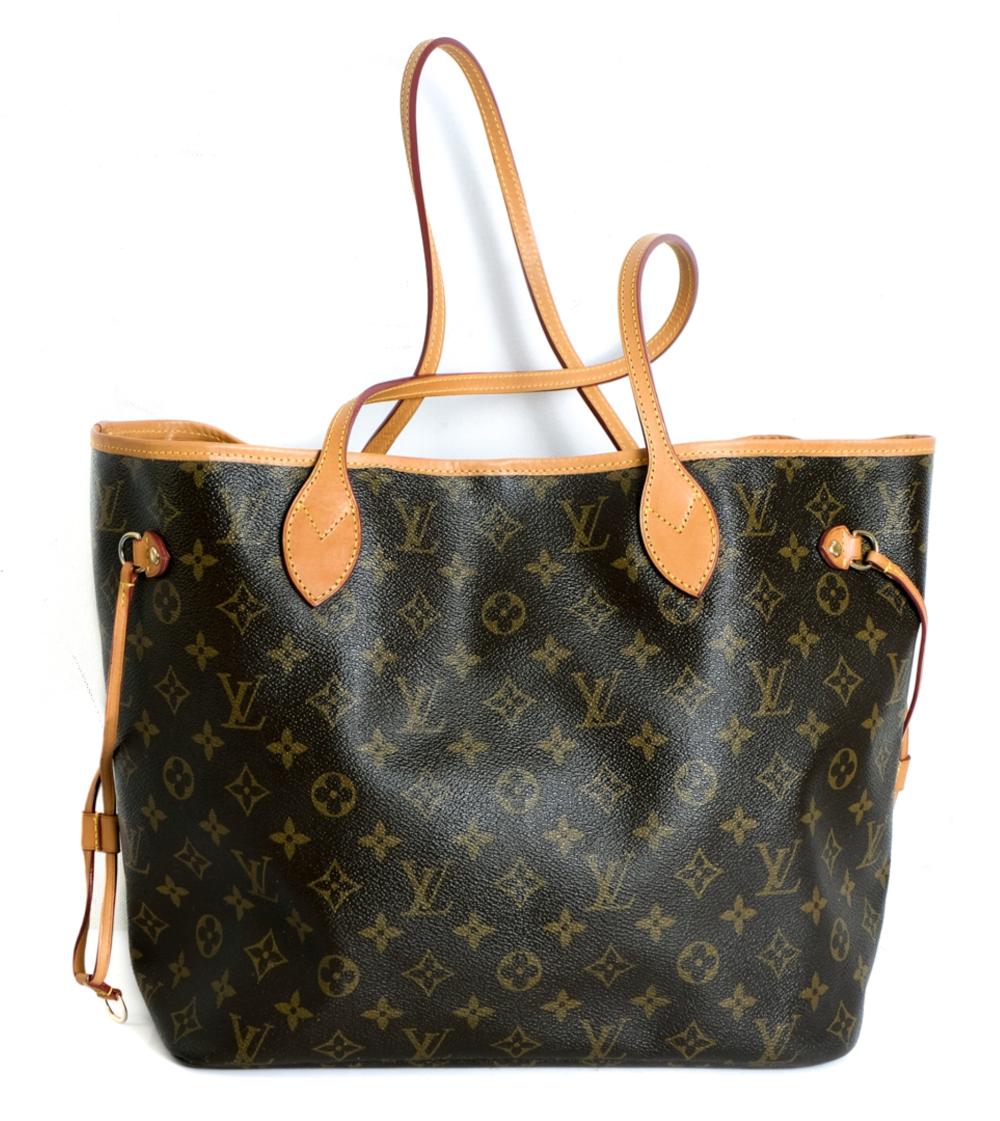 Appraisal: LOUIS VUITTON NEVERFULL MM TOTE MONOGRAM CANVASLouis Vuitton Neverfull monogram