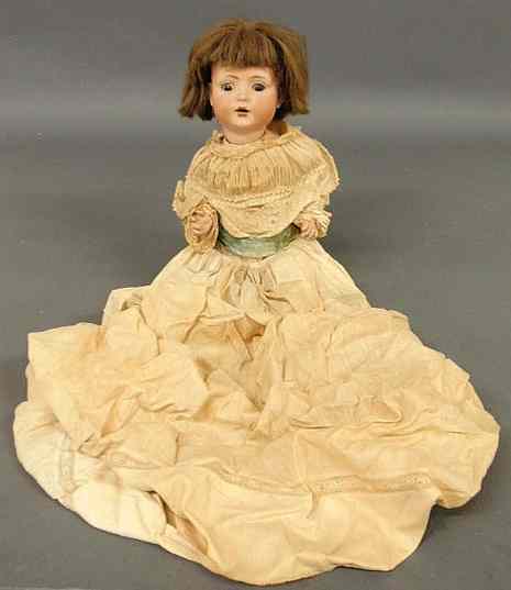 Appraisal: German bisque head doll by Schoenau Hoffmeister with composition parts