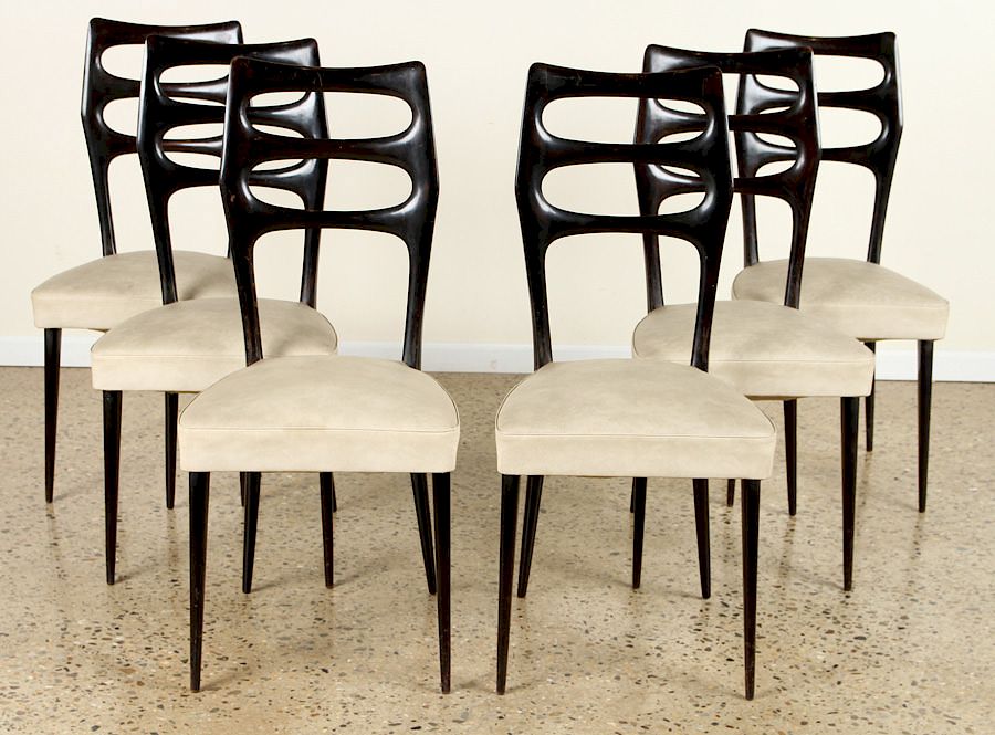 Appraisal: SET PAOLO BUFFA DINING CHAIRS CIRCA A set of six