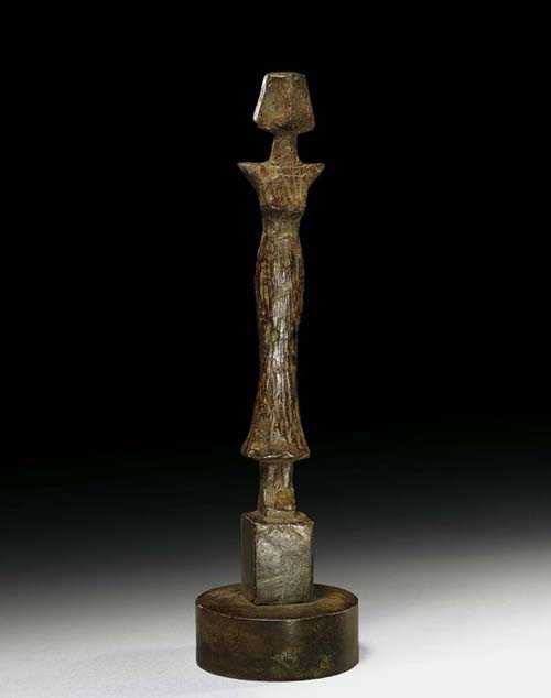 Appraisal: GIACOMETTI DIEGO Stampa - Paris Male Caryatid Circa Bronze signed