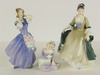 Appraisal: FIGURINE LOT - Three piece lot of Royal Doulton porcelain