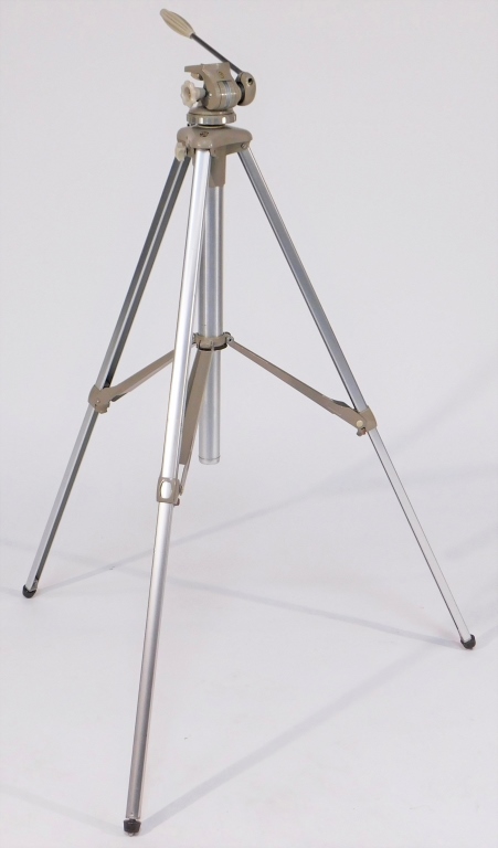 Appraisal: LINHOF PAN TILT HEAD METAL TRIPOD Linhof Pan Tilt Head