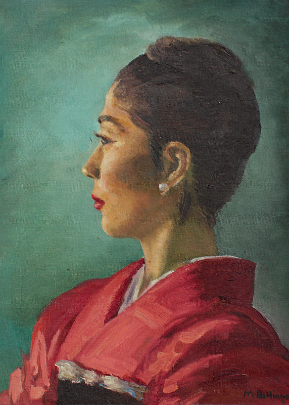 Appraisal: BELLINGER Margaret American - ''Umeko'' Portrait of a Young Japanese