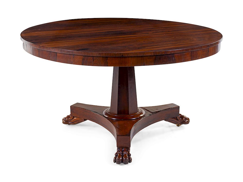 Appraisal: A Regency Rosewood Breakfast Table A Regency Rosewood Breakfast Table