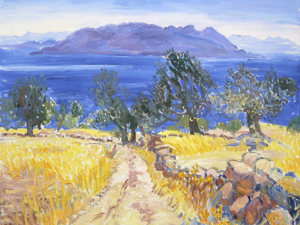 Appraisal: FREDERICK GORE R A - Methana and the distant Peloponnese