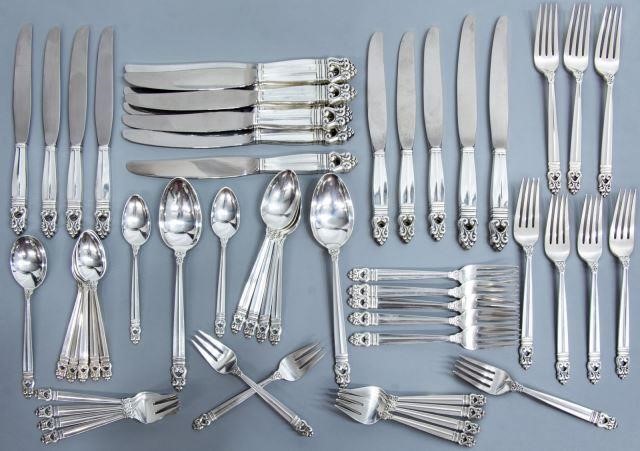 Appraisal: set of International Silver Company Royal Danish flatware a partial