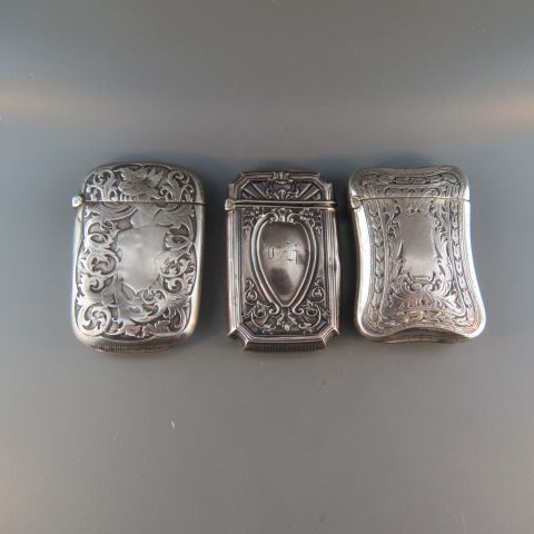 Appraisal: Sterling Silver Match Safesby Webster