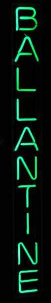 Appraisal: Ballantine Vertical Neon Sign Description s P Ballantine Sons Newark