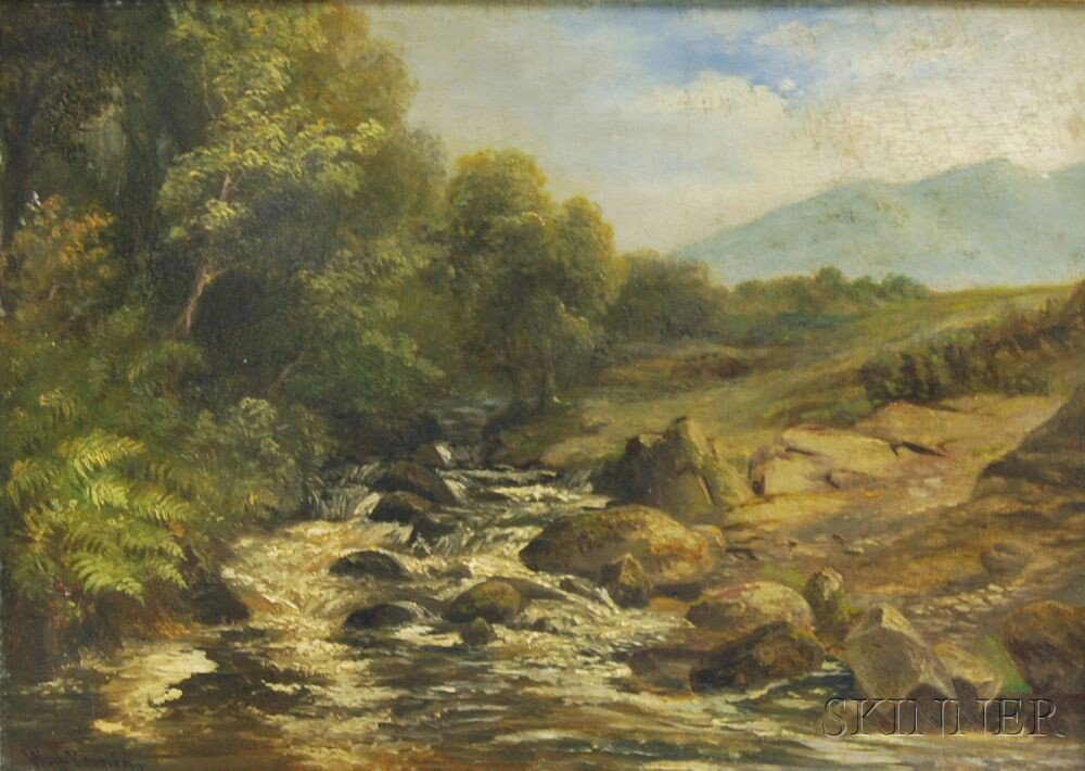 Appraisal: William H Vernon British - River Rapids Signed W H