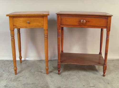 Appraisal: Two Sheraton -drawer stands th c h w and h