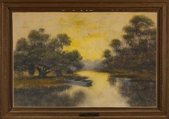 Appraisal: Alexander John Drysdale American New Orleans - Pirogue on the