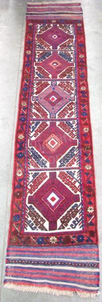 Appraisal: A handmade Afghan Moshwani runner with traditional style ' x