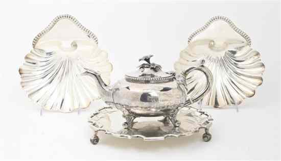 Appraisal: A Collection of Silverplate Serving Articles comprising a salver a