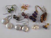 Appraisal: A mixed lot comprising a pair of amethyst bead drop