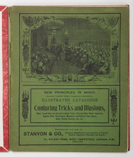 Appraisal: Stanyon Co Illustrated Catalogue of Conjuring Tricks and Illusions Circa