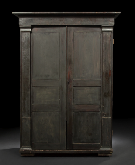 Appraisal: American Late Classical Mahogany Armoire second quarter th century the