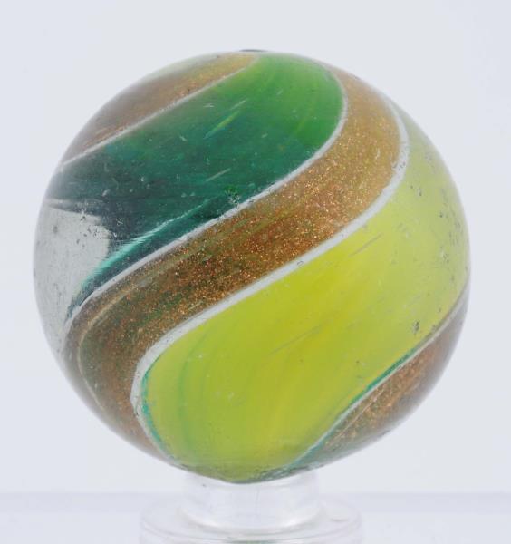 Appraisal: Rare Large Ribbon Lutz Swirl Marble Very hard to find