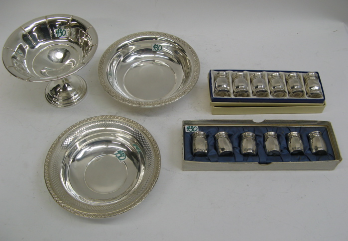 Appraisal: FIFTEEN PIECES OF AMERICAN STERLING SILVER TABLE ACCESSORIES Included is