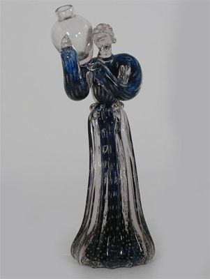 Appraisal: A Barovier glass water carrier figure from a design by