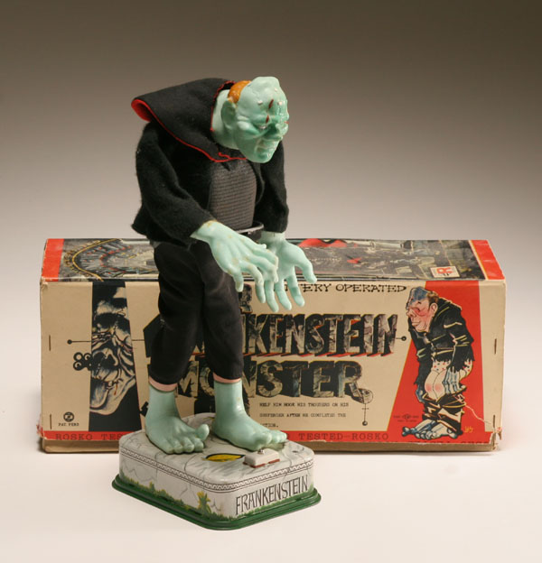 Appraisal: Boxed Japanese battery operated Frankenstein Monster toy dropping of the