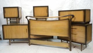 Appraisal: Italian style Ombre pc Bedroom Set Pr Night St Italian