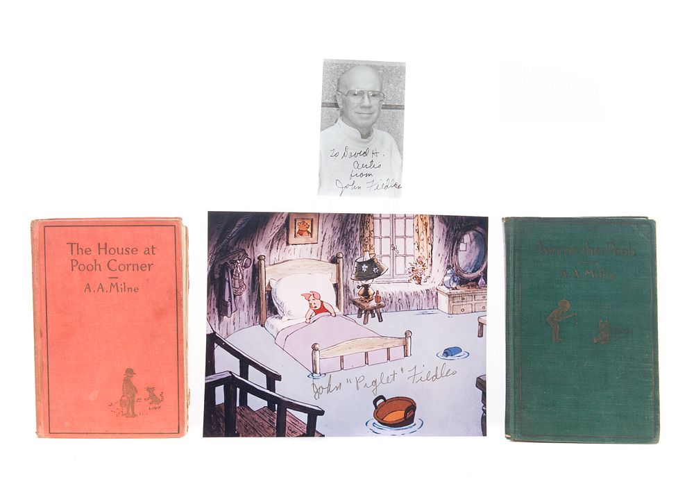 Appraisal: John Piglet Fieldler Autograph Winnie Pooh Books John Piglet Fieldler