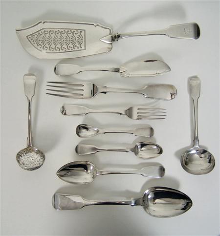 Appraisal: A composite suite of silver flatware mixed dates and makers