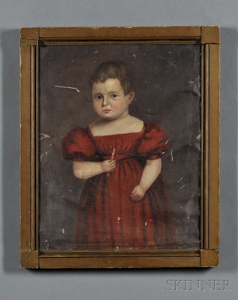 Appraisal: Robert Deacon Peckham American - Portrait of a Child in