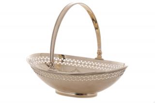 Appraisal: Tiffany Co Reticulated Sterling Basket Tiffany Co American founded circa