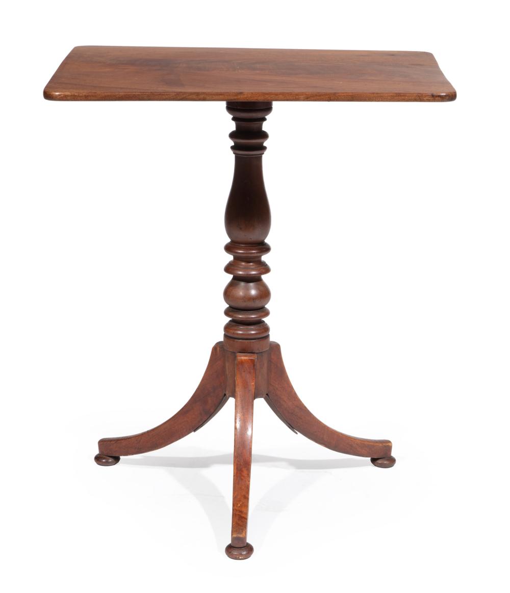 Appraisal: AMERICAN FEDERAL-STYLE MAHOGANY TILT-TOP TABLEAntique American Federal-Style Mahogany Tilt-Top Table