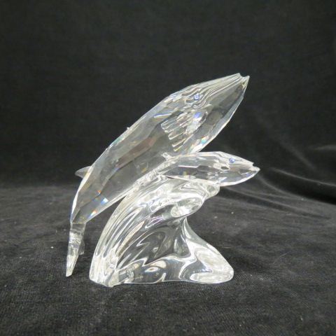 Appraisal: Swarovski Crystal Whales Figurineby Michael Staney tall only D X