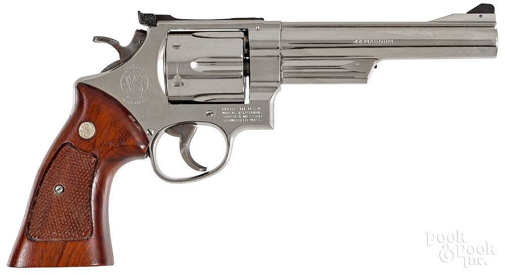 Appraisal: Smith Wesson model - nickel plated revolver Smith Wesson model