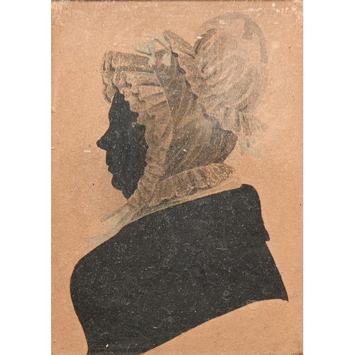 Appraisal: English Profilist th c - Silhouette of a lady in