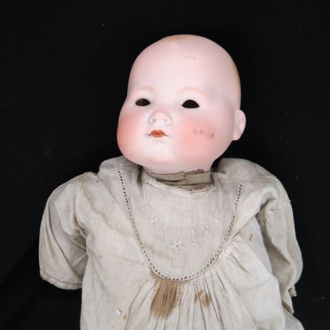 Appraisal: Ernest Heubach Bisque Baby Head Doll attic find