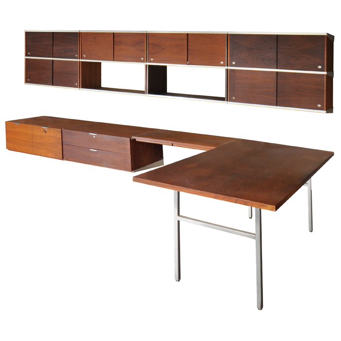 Appraisal: George Nelson CSS wall unit by Herman Miller s four