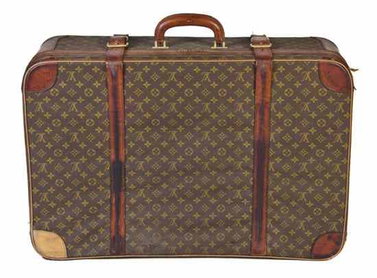 Appraisal: A Louis Vuitton Monogram Canvas Suitcase Stamped Louis Vuitton x