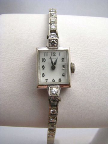 Appraisal: Lady's Hamilton watch K white gold marked case and bracelet