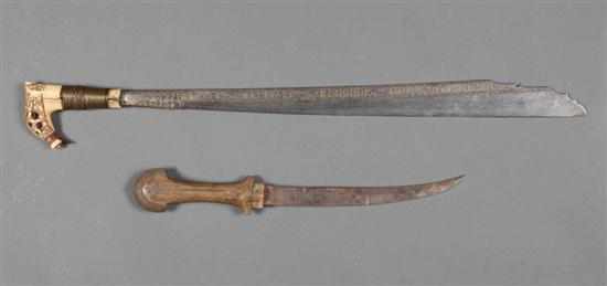 Appraisal: Dayak mandau or parang ihlang sword Borneo late th century