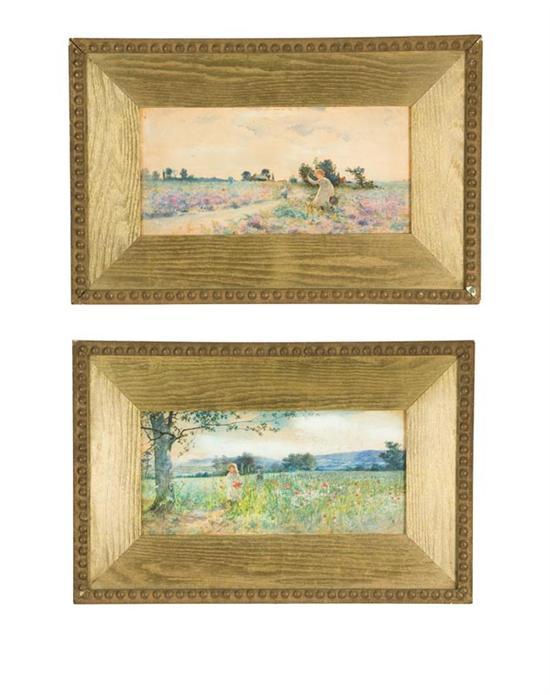 Appraisal: PAIR OF LANDSCAPES AMERICAN OR EUROPEAN LATE TH-EARLY TH CENTURY