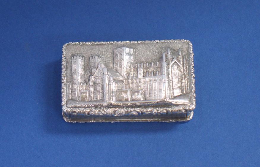 Appraisal: A VICTORIAN CASTLE TOP VINAIGRETTE with a view of York