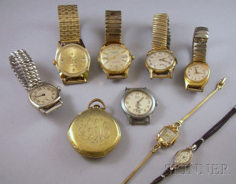 Appraisal: Group of Fashion Wristwatches including three Bulova and one Birks