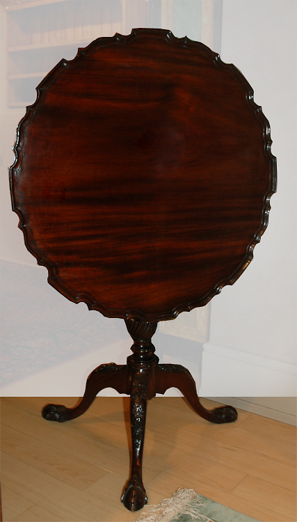 Appraisal: Georgian Style Mahogany Tilt-Top Table Estimate -