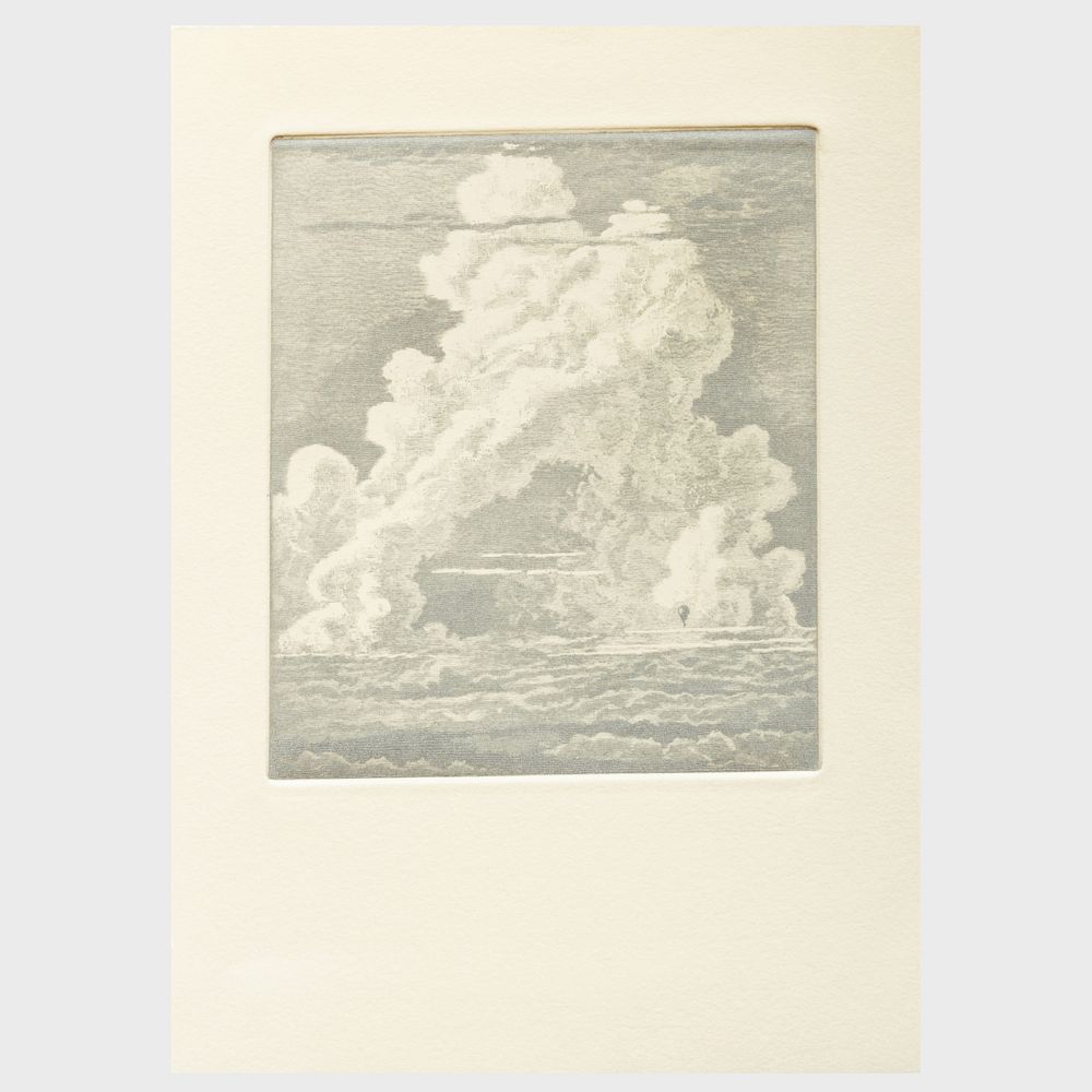 Appraisal: Laurent Grasso b R troprojection Etching in silver on wove