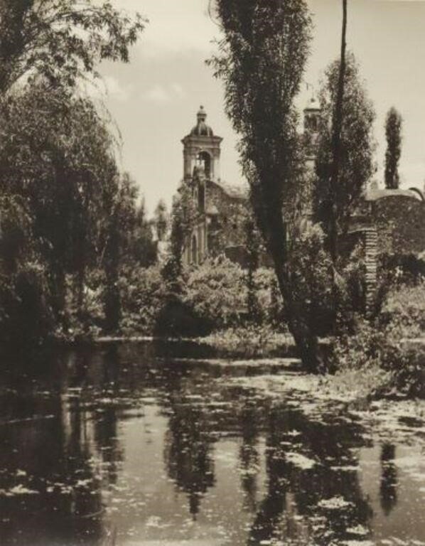 Appraisal: Framed gelatin silver print on paper Xochimilco signed on mounting