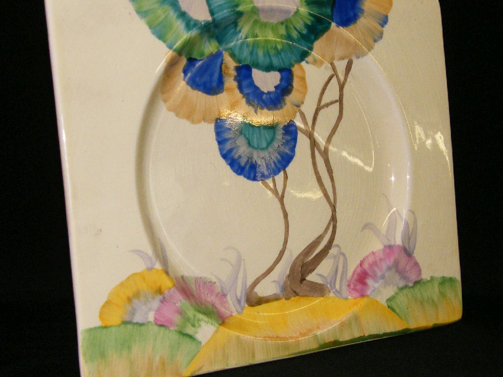 Appraisal: Clarice Cliff 'Viscaria' Biarritz plate wide