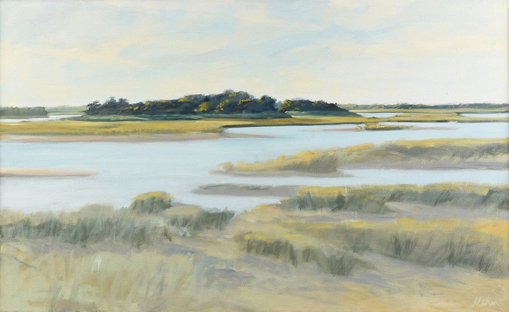 Appraisal: GAIL KERN American th st Century A PAINTING Marshland in