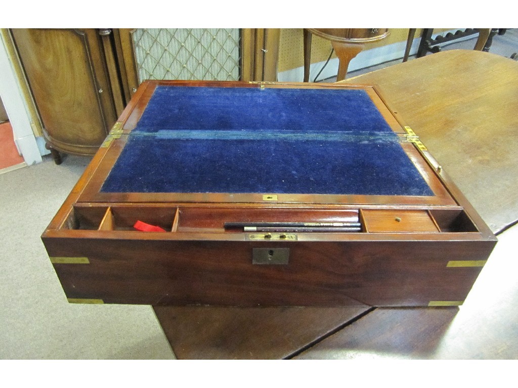 Appraisal: Victorian brass bound lap desk